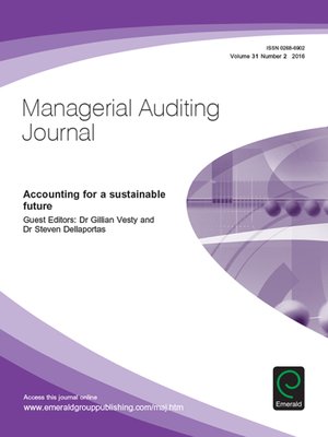 cover image of Managerial Auditing Journal, Volume 31, Number 2